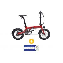 VELO A ASSISTANCE ELECTRIQUE CITY ROUGE+ MARQUAG+DECL BICYCODE